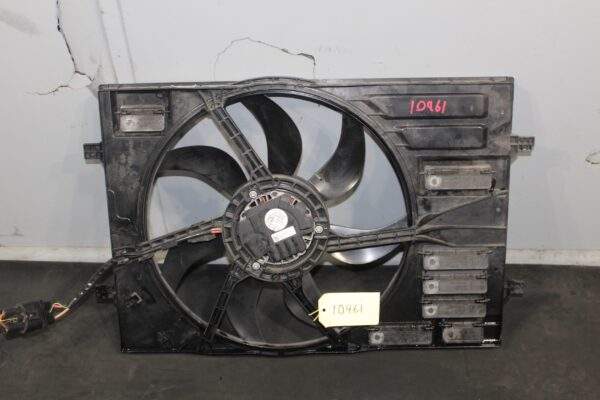 Audi 8V A3 / Volkswagen Mk7 Golf Radiator Fan w Shroud 5Q0121205AQ, 5Q0959455AR