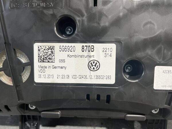 Volkswagen Golf Mk7 Cluster 5G6 920 870 B