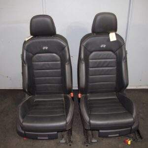 Volkswagen Golf Mk7 R Front Seats Pair - Leather Black