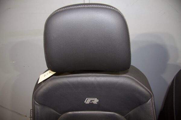 Volkswagen Golf Mk7 R Front Seats Pair - Leather Black