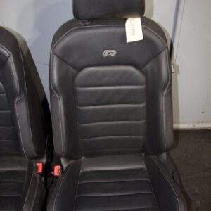 Volkswagen Golf Mk7 R Front Seats Pair - Leather Black - Image 13