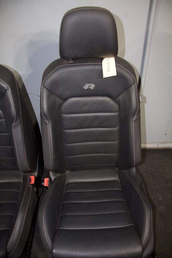 Volkswagen Golf Mk7 R Front Seats Pair - Leather Black