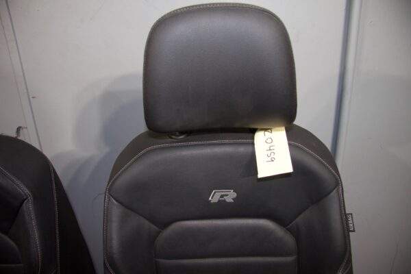 Volkswagen Golf Mk7 R Front Seats Pair - Leather Black