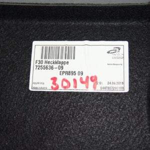 BMW F30 F80 3 Series M3 Trunk Lid Tailgate Interior Trim 7255636 - Image 2