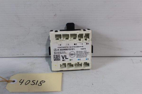 Mercedes Benz W205 C Class Front Left Door Control Module A2229001512