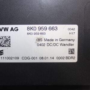 Audi 8R Q5 SQ5 Voltage Convertor Stabiliser Module 8K0 959 663 - Image 3