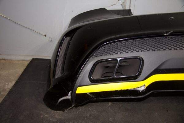 Mercedes Benz W176 A45 AMG Rear Bumper Bar Complete BLACK