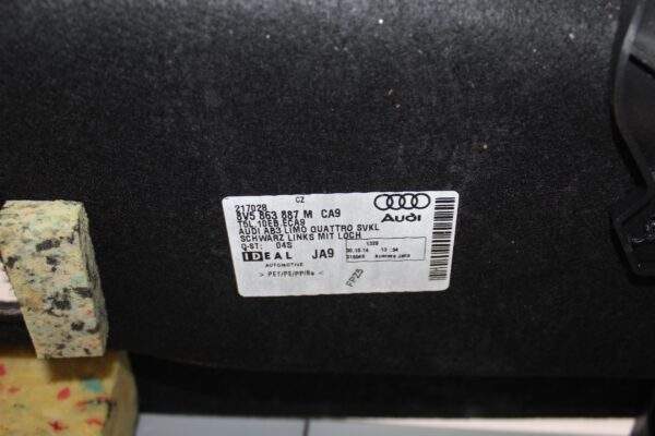 Audi 8V A3 S3 RS3 Sedan Left Boot Trunk Lining Carpet 8V5 863 887 M