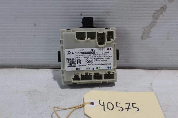 Mercedes Benz W177 W205 A Class Rear Door Control Unit Module A1779005509