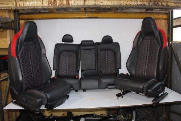Audi F3 RSQ3 Interior Front & Rear Seats Full Set, Red Diamond Stitching