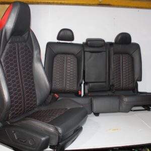 Audi F3 RSQ3 Interior Front & Rear Seats Full Set, Red Diamond Stitching - Image 5