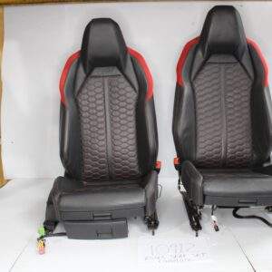 Audi F3 RSQ3 Interior Front & Rear Seats Full Set, Red Diamond Stitching - Image 16