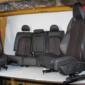 Audi F3 RSQ3 Interior Front & Rear Seats Full Set, Red Diamond Stitching - Image 2