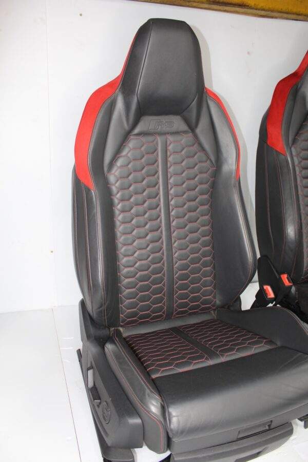 Audi F3 RSQ3 Interior Front & Rear Seats Full Set, Red Diamond Stitching