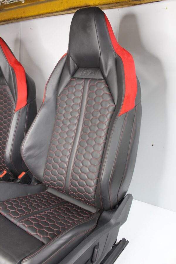 Audi F3 RSQ3 Interior Front & Rear Seats Full Set, Red Diamond Stitching