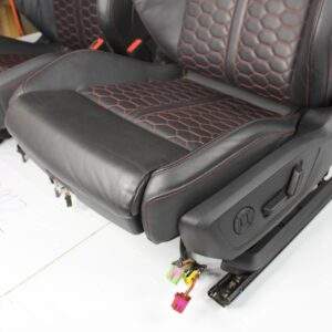 Audi F3 RSQ3 Interior Front & Rear Seats Full Set, Red Diamond Stitching - Image 4