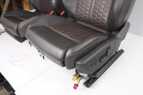 Audi F3 RSQ3 Interior Front & Rear Seats Full Set, Red Diamond Stitching