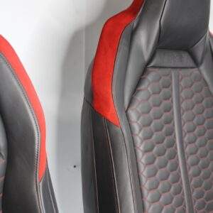 Audi F3 RSQ3 Interior Front & Rear Seats Full Set, Red Diamond Stitching - Image 11