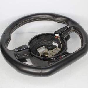 Audi 8V S3 Flat Bottom Steering Wheel Black Leather 8V0 419 091 AB - Image 2