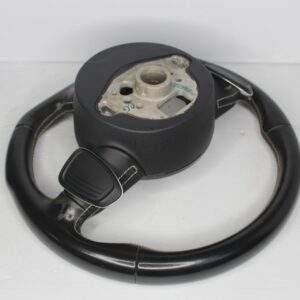 Audi 8V S3 Flat Bottom Steering Wheel Black Leather 8V0 419 091 AB - Image 4