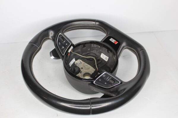 Audi 8V S3 Flat Bottom Steering Wheel Black Leather 8V0 419 091 AB
