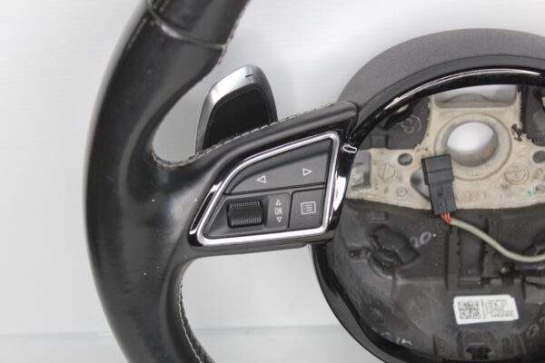 Audi 8V S3 Flat Bottom Steering Wheel Black Leather 8V0 419 091 AB