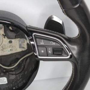 Audi 8V S3 Flat Bottom Steering Wheel Black Leather 8V0 419 091 AB - Image 10
