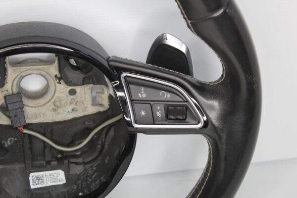 Audi 8V S3 Flat Bottom Steering Wheel Black Leather 8V0 419 091 AB