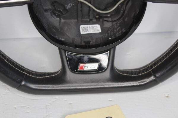 Audi 8V S3 Flat Bottom Steering Wheel Black Leather 8V0 419 091 AB