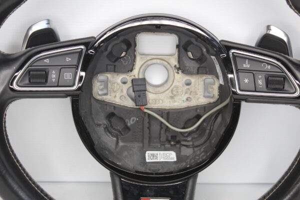 Audi 8V S3 Flat Bottom Steering Wheel Black Leather 8V0 419 091 AB