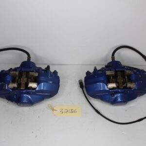 BMW F80 F82 M3 M4 Competition Brake Caliper Front Rear Full Set BLUE - Image 15