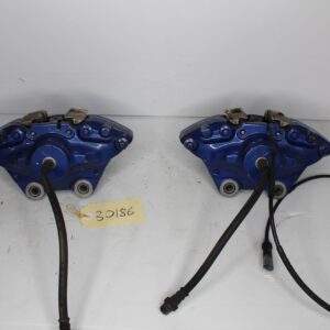 BMW F80 F82 M3 M4 Competition Brake Caliper Front Rear Full Set BLUE - Image 12