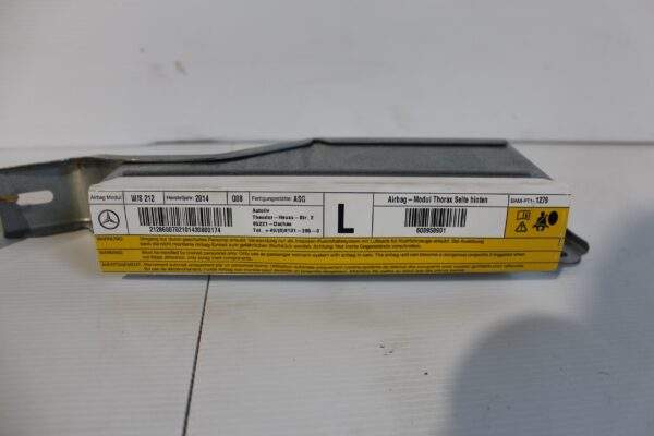 Mercedes Benz W212 E63 Rear Left Quarter Side Airbag A2128600702