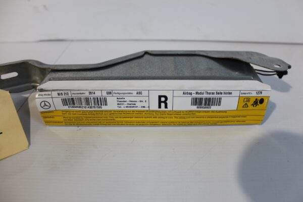 Mercedes Benz W212 E63 Rear Right Quarter Side Airbag A2128600802
