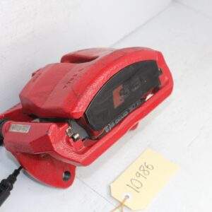 Audi 8V S3 Front Right Brake Caliper Red w Black Badge - Image 2