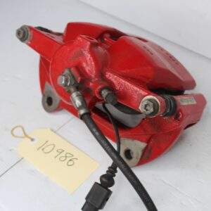 Audi 8V S3 Front Right Brake Caliper Red w Black Badge - Image 9