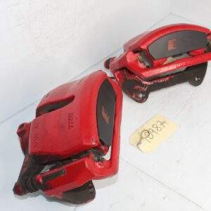 Audi 8V S3 Front Brake Caliper Set Pair Red w Black Badge - Image 2