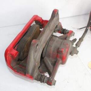 Audi 8V S3 Front Brake Caliper Set Pair Red w Black Badge - Image 4