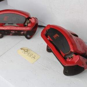 Audi 8V S3 Front Brake Caliper Set Pair Red w Black Badge - Image 13