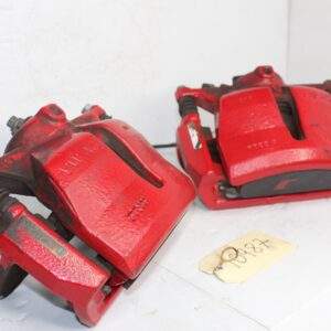 Audi 8V S3 Front Brake Caliper Set Pair Red w Black Badge - Image 11