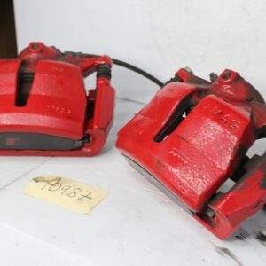 Audi 8V S3 Front Brake Caliper Set Pair Red w Black Badge - Image 10