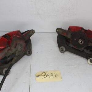 Audi 8V S3 Front Brake Caliper Set Pair Red w Black Badge - Image 9