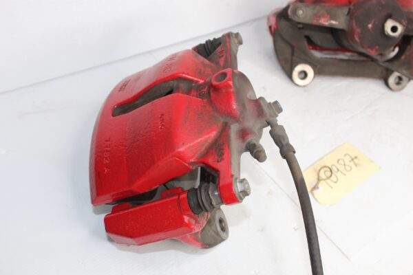 Audi 8V S3 Front Brake Caliper Set Pair Red w Black Badge