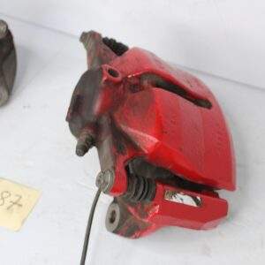 Audi 8V S3 Front Brake Caliper Set Pair Red w Black Badge - Image 7
