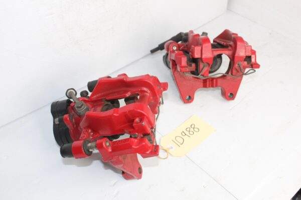 Audi 8V S3 Rear Brake Caliper Set Pair Red
