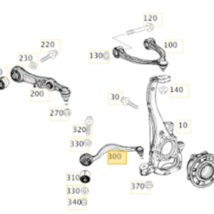 Mercedes Benz W205 C43 Front Right Lower Control Tension Arm A2053306406 - Image 2