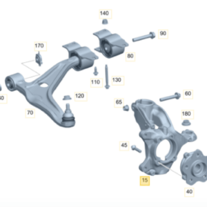 Mercedes Benz W177 A250 Front Right Knuckle with Bearing A2473320800 - Image 2