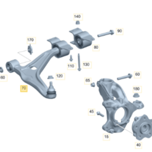 Mercedes Benz W177 A250 Front Right Lower Control Arm A2473307602 - Image 2