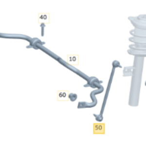 Mercedes Benz W177 A250 Front Sway Bar Endlink A2473204200 - Image 2