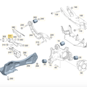 Mercedes Benz W177 A250 Rear Tie Rod Toe Control Arm A2473501800 - Image 2